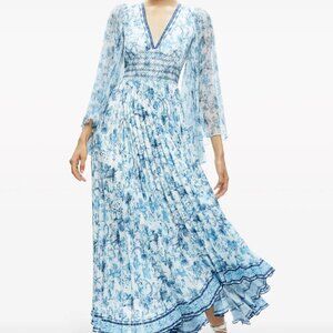 Alice + Olivia Sion Sunburst maxi dress BNWT